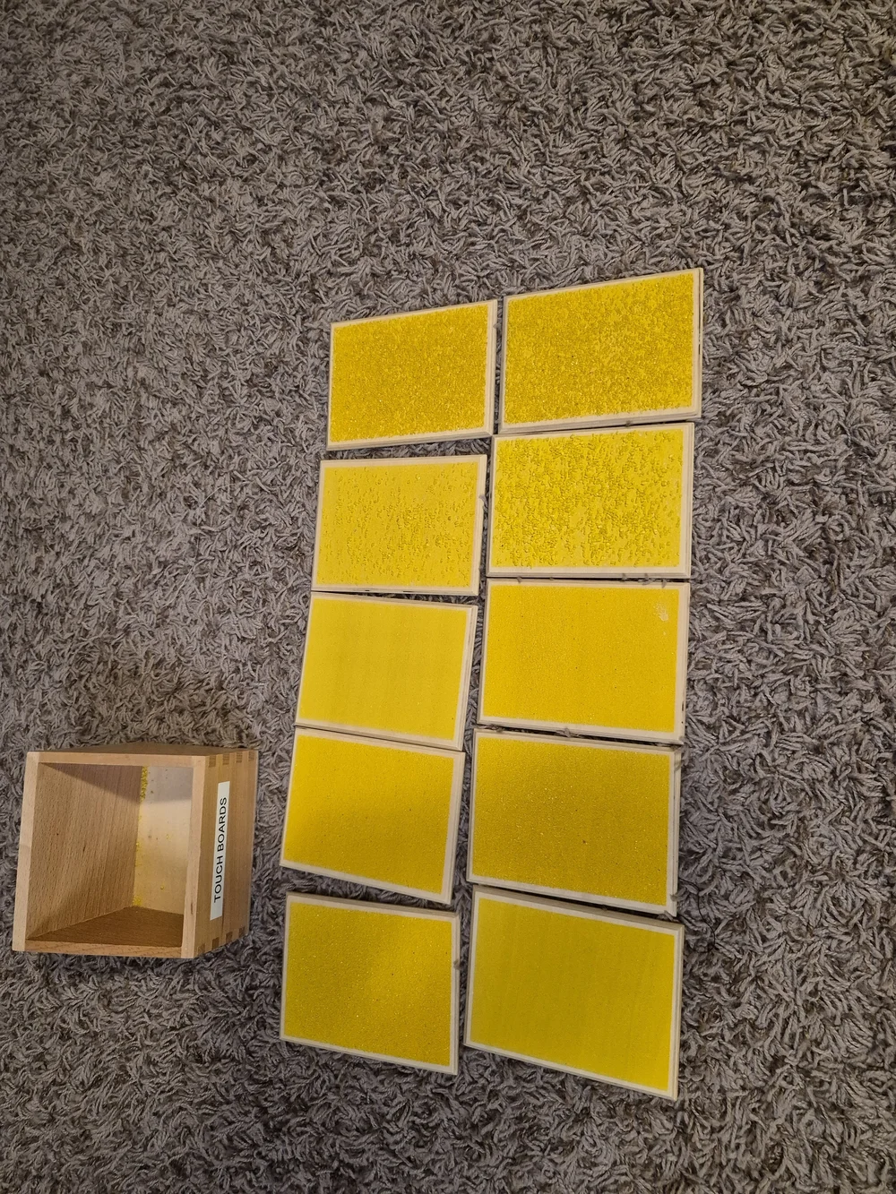 🟨 Montessori Yellow Tactile Matching Set 💛